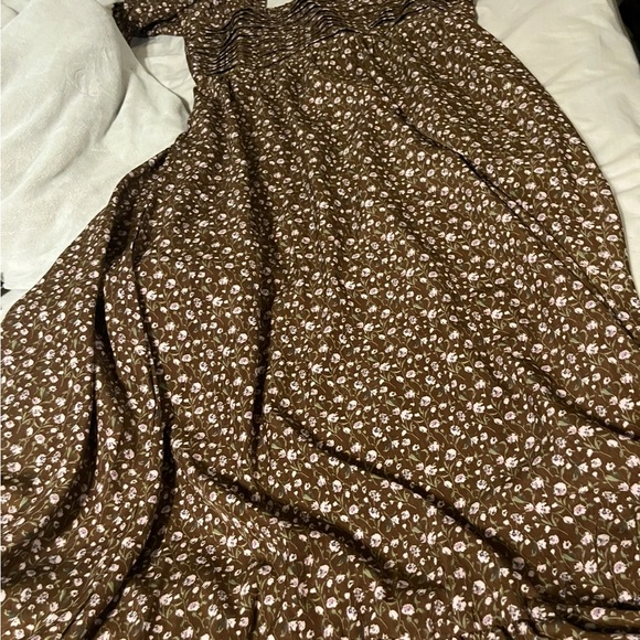Pinkblush Chocolate Floral Maxi Dress - Picture 3 of 5